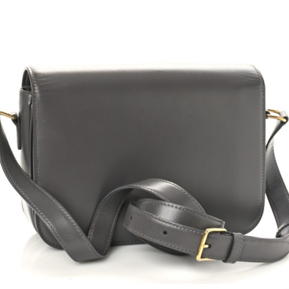 Shiny Calfskin Medium Celine Triomphe Grey - Picture 2 of 8